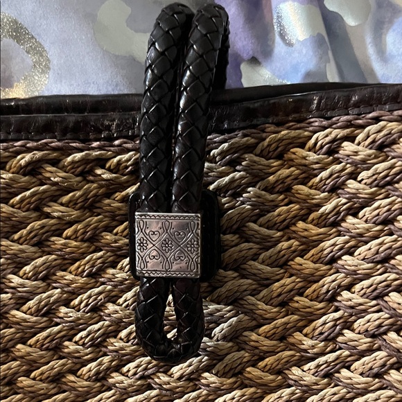 Brighton Brown Woven Crossbody Bag-EUC - Picture 4 of 11